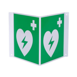 panoramic defibrillator sign (e010) 20x20